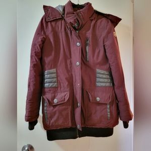 Point Zero women's hooded parka jacket size medium